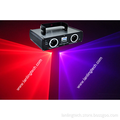 2 Head Red Purple Laser Light Projector Lighting LV24RB